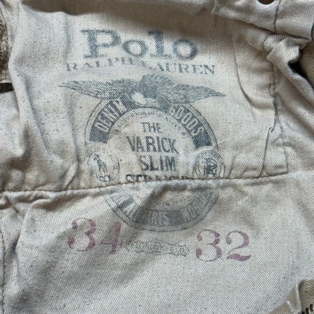 Polo Ralph Lauren‎ Mens Slim Fit Khaki Tan Twill 5-Pocket Pants 31x30.5